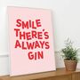 Pink And Red Gin Print, thumbnail 6 of 6