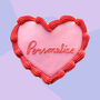 Retro Love Heart Personalised Biscuit, thumbnail 1 of 4