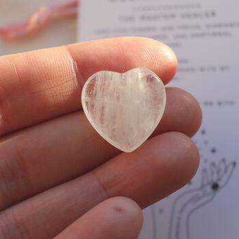 Clear Quartz Crystal Gift Set – Heart, Tower And Mushroom, 4 of 5