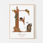 Personalised Woodland Birth Print, thumbnail 6 of 6