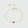 Hampton Ruby And Gold Vermeil Bracelet, thumbnail 2 of 5