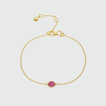 Hampton Ruby And Gold Vermeil Bracelet, 2 of 5