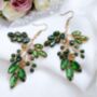 Vibrant Green Earrings, thumbnail 3 of 4