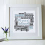 Personalised 50th Birthday Typography Print, thumbnail 1 of 5