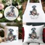Personalised Great Dane In Christmas Lights, thumbnail 1 of 10