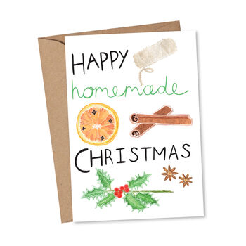 'Happy Homemade Christmas' Christmas Card, 2 of 4