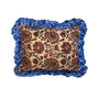 Cream Rectangle Floral Frill Ruffle Cushion Cover, thumbnail 2 of 3