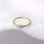 9ct Solid Gold Star Open Nose Hoop Ring, thumbnail 1 of 2