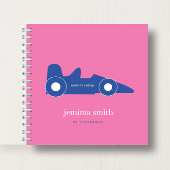 Personalised Kid's Racing Car Scrapbook Or Memory Book, 10 of 10