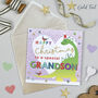 Dino Christmas Grandson Card, thumbnail 1 of 2
