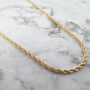 18k Gold Vermeil Plated Bold Pearl Necklace, thumbnail 6 of 7