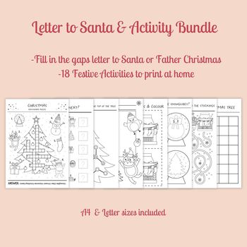 Printable Letter To Santa And Festive Activities, 8 of 8