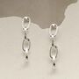 Sterling Silver Simple Chain Earrings, thumbnail 7 of 9