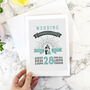 Personalised Wedding Day Card With Wedding Details, thumbnail 4 of 4