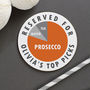 Personalised 'Top Picks' Pie Chart Drinks Coaster, thumbnail 2 of 4