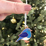 Blue Bird Hanging Decoration, thumbnail 2 of 2