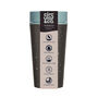 Leak Proof Reusable Cup 12oz Black And Faraway Blue, thumbnail 6 of 6