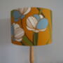 Mustard Bold Floral Handmade Lampshade, thumbnail 2 of 7