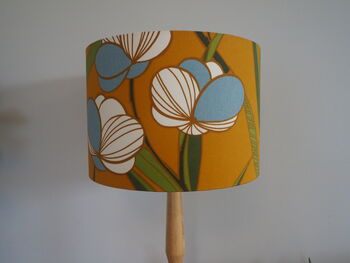 Mustard Bold Floral Handmade Lampshade, 2 of 7