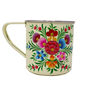Set Of Four Hand Painted Mugs In A Folk Floral Design, thumbnail 4 of 5