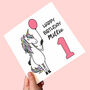Personalised Unicorn 1st Birthday Card, thumbnail 1 of 1