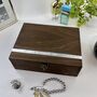 Personalised Wooden Jewellery Box With Aluminium, thumbnail 9 of 12