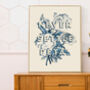 Never Settle Petal Floral Typography Print, thumbnail 3 of 6