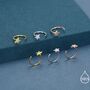 Tiny Star Huggie Hoop Earrings In Sterling Silver, thumbnail 5 of 11
