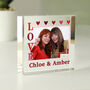 Personalised Love Photo Upload Crystal Block, thumbnail 2 of 5