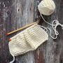 Ripple Merino Wool Scarf Beginner Knitting Kit, thumbnail 5 of 7