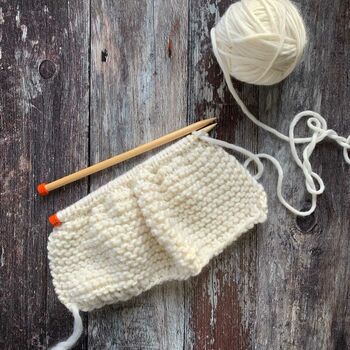 Ripple Merino Wool Scarf Beginner Knitting Kit, 5 of 7