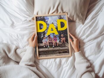 Personalised Modern Dad Photo Print, 5 of 7