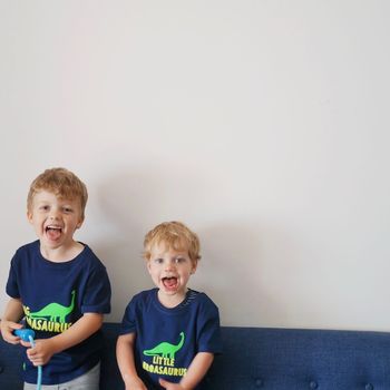 Little And Big Sibling Dinosaur T Shirts, 3 of 5