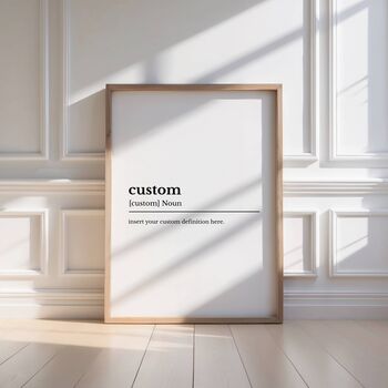 Personalised Definition Print, 2 of 5