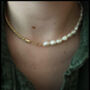Pearl And Rope Chain Gold Vermeil Necklace, thumbnail 1 of 4