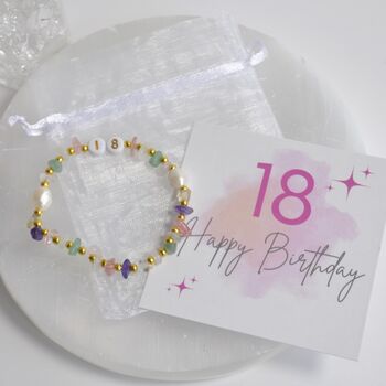 18th Birthday Dainty Crystal Friendship Bracelet Gift, 6 of 8