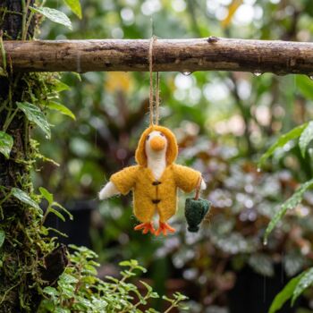 Handmade Felt Puddles The Goose Decoration, 3 of 3