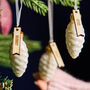 Personalised Glass Pine Cone Christmas Decoration, thumbnail 1 of 4