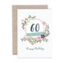60th Birthday Sensational Years Age Card, thumbnail 1 of 2