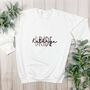 White And Rose Gold Personalised Bride Sweatshirt, thumbnail 6 of 6