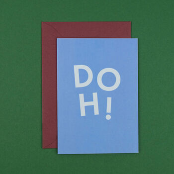 'Doh!' Funny Sorry And Get Well Card, 2 of 5
