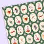 5x, 10x Christmas Dogs Wrapping Paper Sheets, thumbnail 2 of 4