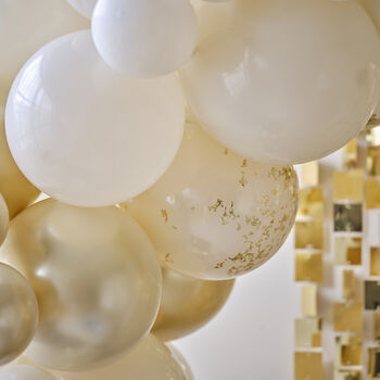 Black, Nude And Champagne Gold Balloon Arch, 2 of 4