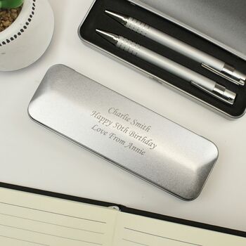 Personalised Pen And Pencil Box Set, 2 of 2