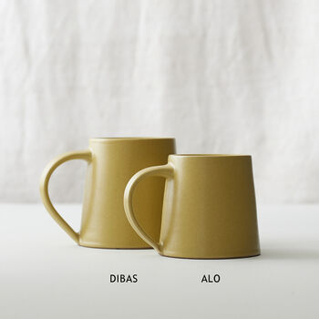 Fair Trade Handmade Glazed Stoneware Conical Mug, 10 of 12