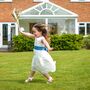 Soft Lace And Chiffon Skirt Flower Girl Dress, thumbnail 2 of 8