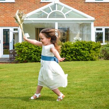 Soft Lace And Chiffon Skirt Flower Girl Dress, 2 of 8