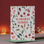 Set Of Six Warmest Wishes Botanical Christmas Cards, thumbnail 2 of 4
