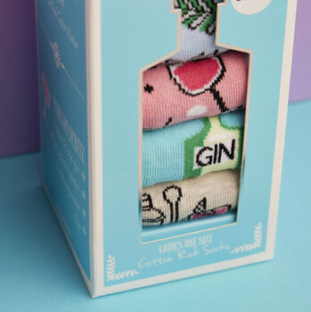Gin Novelty Sock Gift Set, 3 of 3