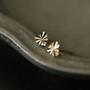 Best Daughter Gold Plated Mini Heart Stud Earrings, 2 of 7